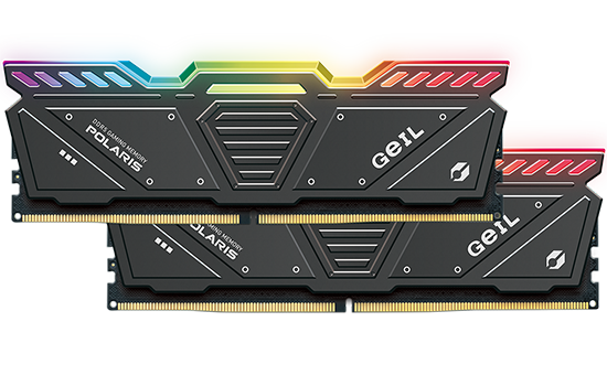 Memória DDR5 Geil Polaris RGB, 32GB (2x16GB), 5600MHz, Grey 